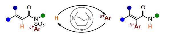 MaulideLab's tweet photo. How about a reaction where a H and an Aryl moiety would exchange places? Sounds interesting? Then take a look @angew_chem, just accepted! #openaccess @FWFOpenAccess @AJF_Chem @lumieredelamont @Boehringer #CDLab https://t.co/54FulFhJsU https://t.co/3p4Nctn0V5