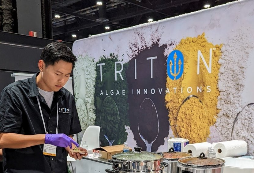 Seen at #IFT Chicago. #Innova found an ocean of marine innovation, with the likes of Blue Evolution and Triton Algae Innovations creating ingredients from #seaweed and #microalgae. Developers are focusing on maximizing taste, texture, protein and sustainability.

#InnovaTrending