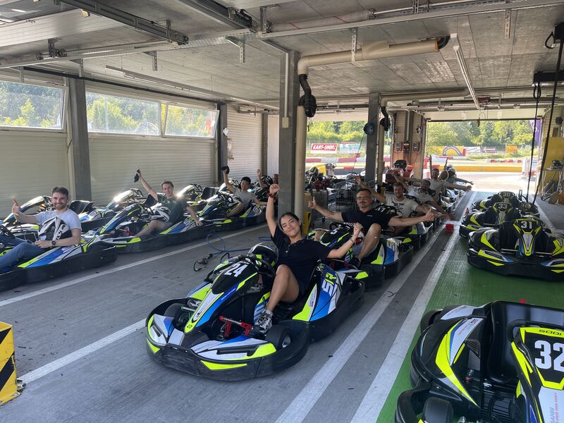GoKarts! 🏁🥇🏎️ For yesterday's #teambuilding activity, we hit the track and raced each other at the Kartbahn Lyss. All Almer employees had a lot of fun and worked together even though we were competing for first place!

#Almer #AR #team #work #startup #innovation