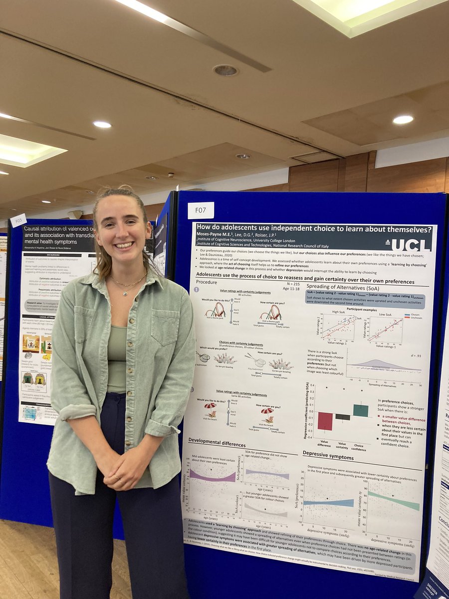 maddyempayne's tweet image. It was great to be able to present the most recent project of my PhD investigating how adolescents use choice to learn about themselves at #BAP2022, next stop Paris 🥐🇫🇷 for @fluxDCN
