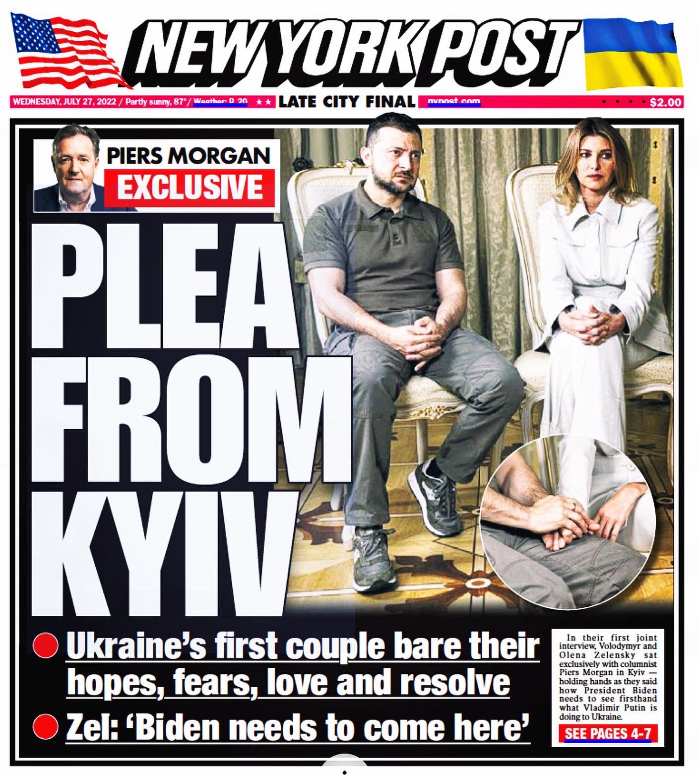 Piers on Twitter "Wow.. amazing coverage of my Zelensky