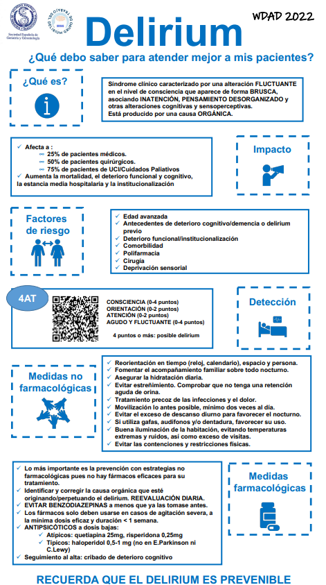 seggeriatria's tweet photo. El #elirium se valora por los profesionales en menor proporción (69,9% ) que otras áreas de la VGI, concluye Lucía Lozano Vicario, miembro del Grupo de trabajo de Delirium de la #SEGG, en el estudio “Abordaje del paciente geriátrico en el contexto hospitalario y de residencias”. https://t.co/p5yGlblNF2