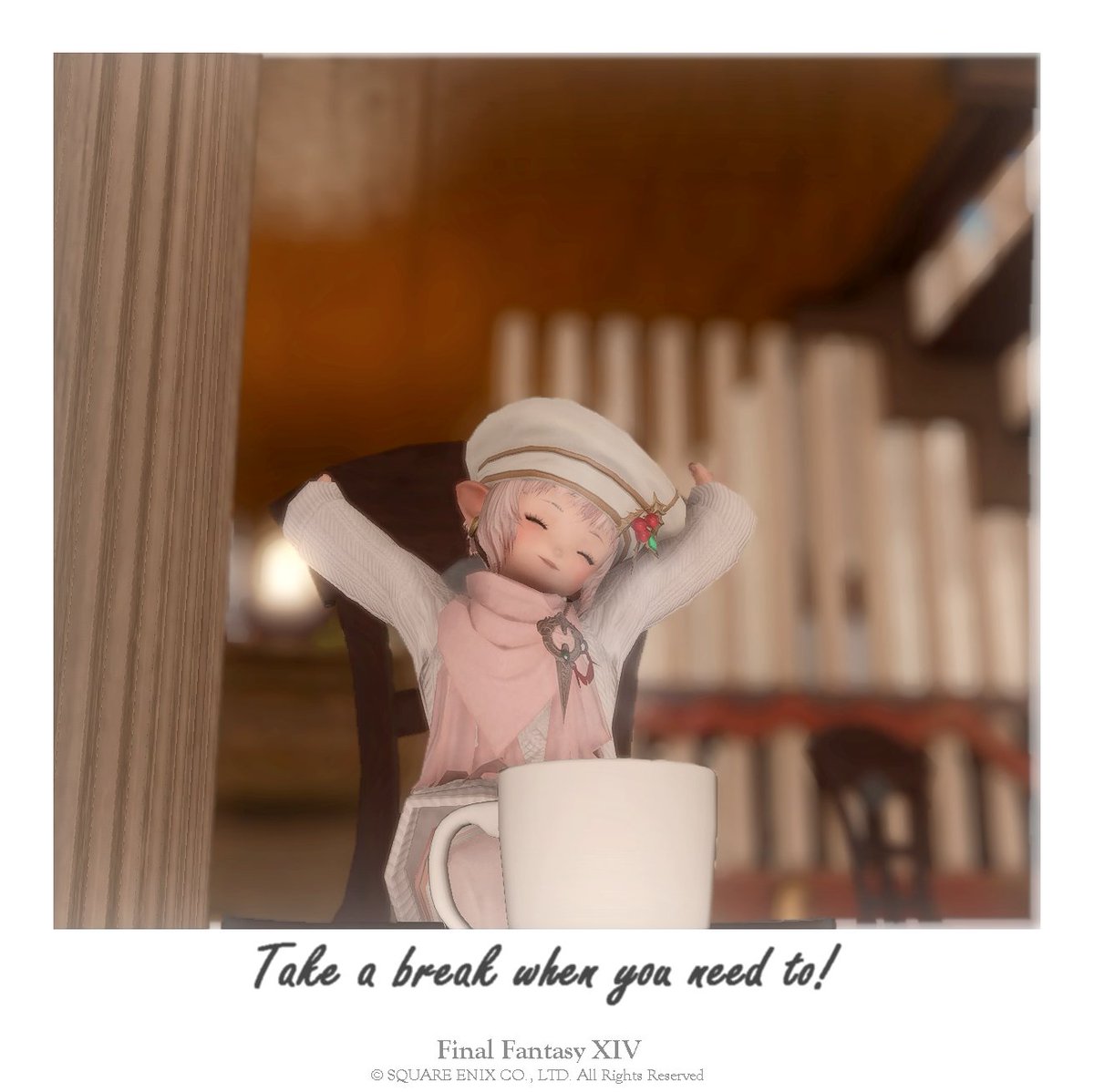 rinoverhere's tweet image. A tea break after a long day ♥
#GPOSERS   #おはララ  #FFXIVScreenshots   #EorzeaPhotos   #FFXIV