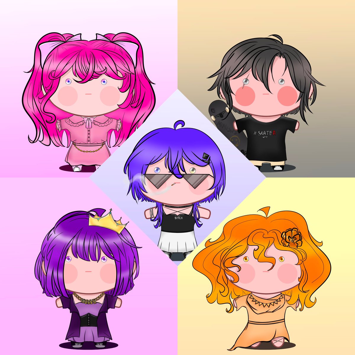 Koyonai1's tweet photo. New drop ⭐️
MIMISH'S COLLECTION 🌟

Find your favourite character ❤️
 
🚀Available 8/30 @opensea
⭐️ PRICE 0.025 ETH

https://t.co/jXoBMa009u

Thank you very much for your support ❤️

#NFTartists #NFTDrop 
#NFTCommunity #etherstulist #fairArtNFT
#OGCollective  #Benjaminbitcoin https://t.co/AR1fRxvTE5