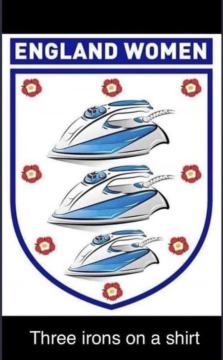 twoversions's tweet image. ive been accused of disrespecting the england womens football team , rubbish their pressing game is top draw 💨 lets hope they dont run out of steam , whooooosh #3ironsonashirt