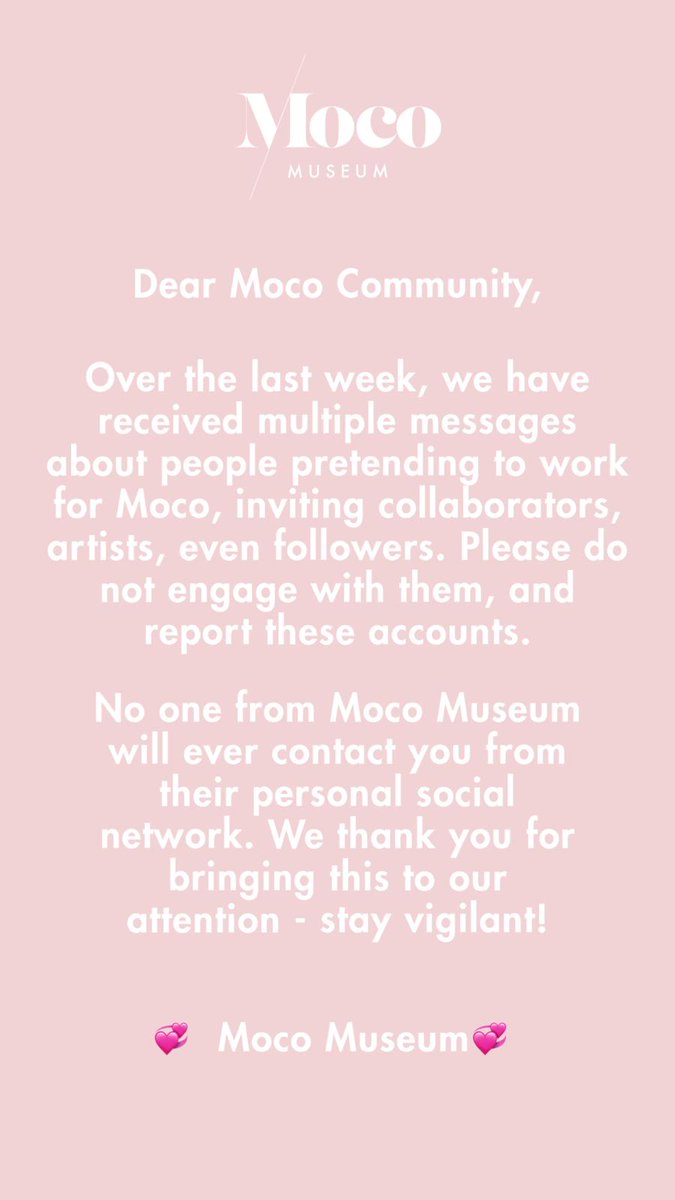 Dear Moco Community 💗💗