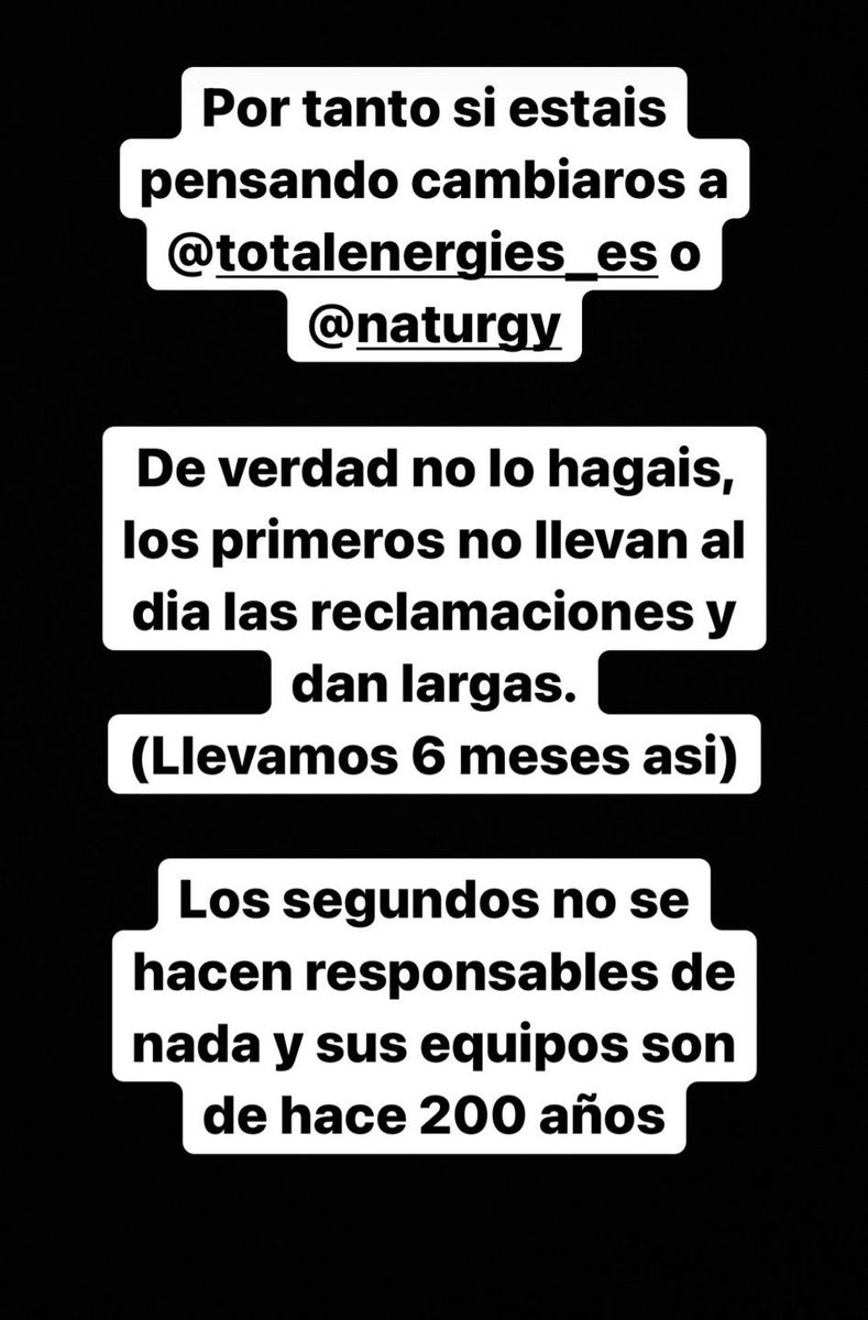 irenedefruits's tweet photo. ESTAFA COMPAÑÍA LUZ ⚠️❗️Lo de @TotalEnergiesES y @Naturgy es vergonzoso. Qué fácil es estafar a las personas sin ningún tipo de miramiento ni consecuencia, y qué difícil reclamarlo… ¿Hasta cuándo está gentuza va a hacer lo que quiera con nosotros? @facua @consumidores https://t.co/e5MqyXzjAO