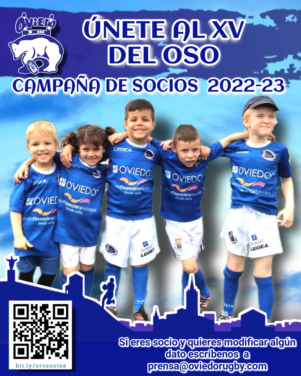 Ser socio es hacer que la escuela del club pueda participar en las competiciones, viajar a torneos y en definitiva formarse como jugadoras y jugadores y como personas de rugby. Hazte socio en bit.ly/orcsocios Sé parte del futuro del club.