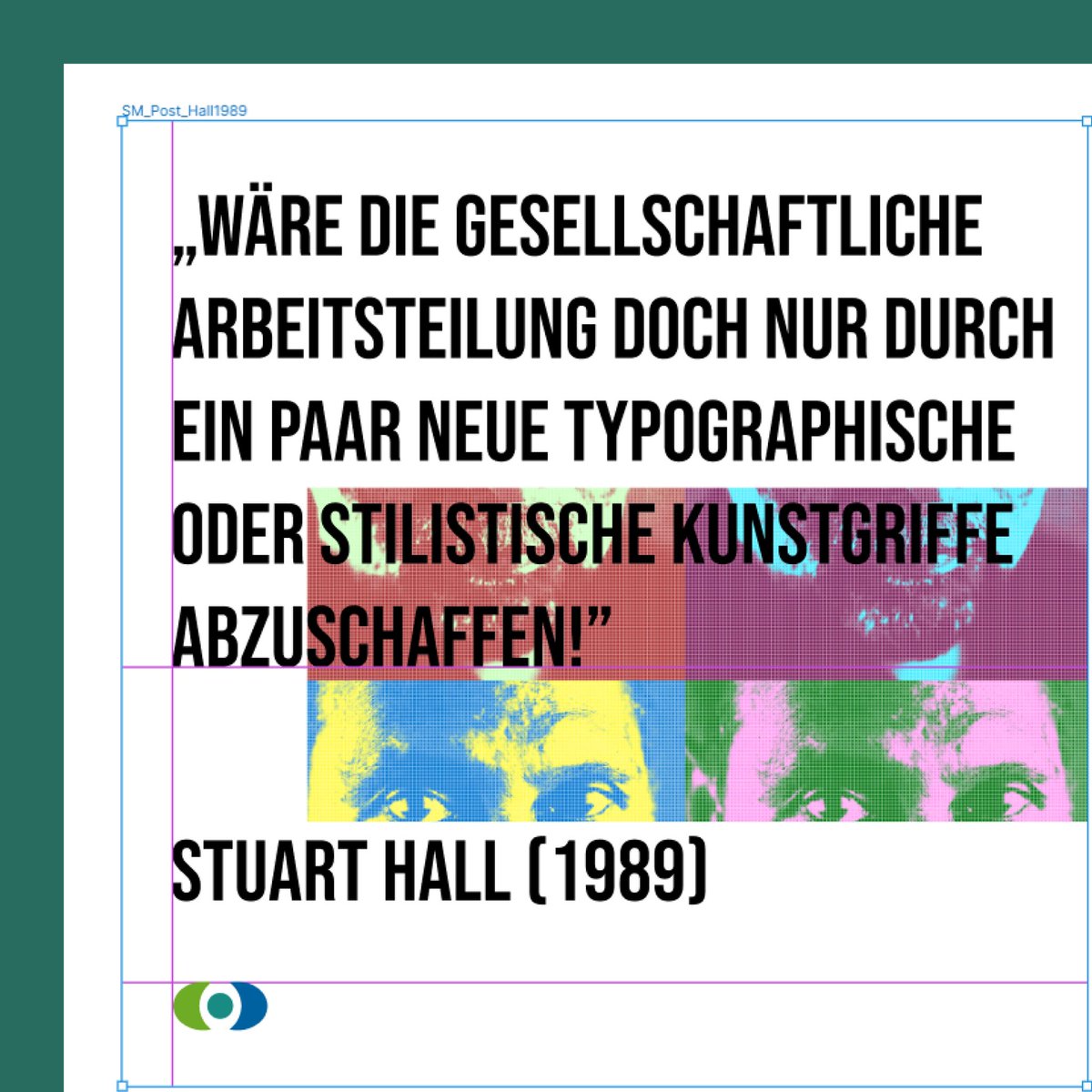 Was lesen wir aus dem Zitat? Dass auch unser rassismuskritisches Schaffen im Kapitalismus, sich schwer den kapitalistischen Logiken und Vereinnahmungen entziehen kann. 

#Rassismuskritik #Kapitalismuskritik #StuartHall