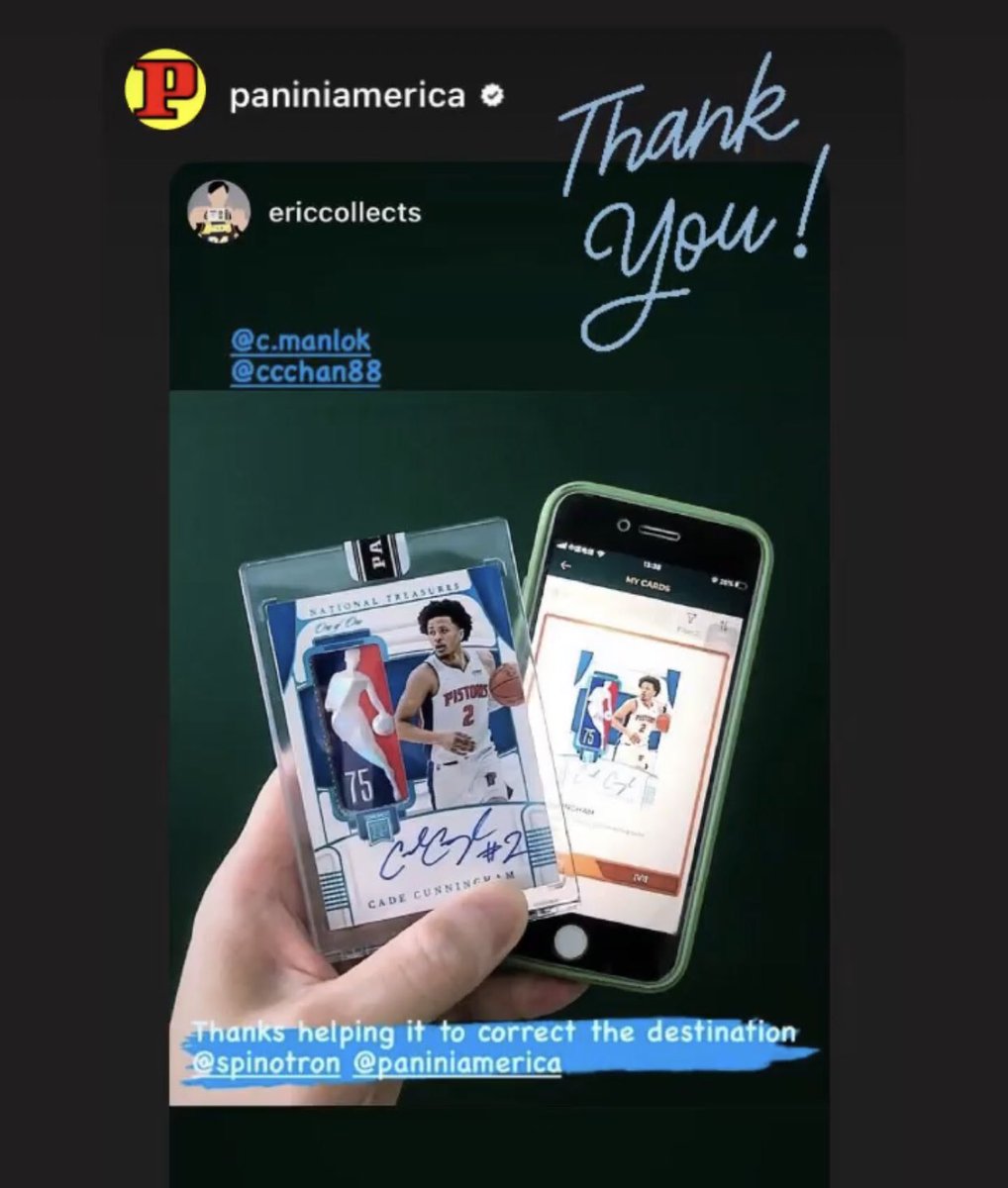 PaniniNFTs's tweet image. Legendary from ericcollects (IG). 

Cade Cunningham 75th Anniversary @NBA Logoman and NFT pair. What a unique collectible to have both together. 

#PaniniNFT #DutchAuctions #NBA #Cade #Pistons #TheNational #TheHobby #NBA75