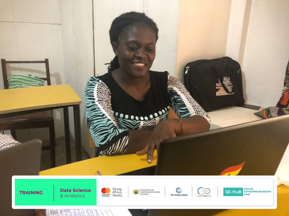 SEHUBGH1's tweet image. 𝗗𝗮𝘁𝗮 𝗦𝗰𝗶𝗲𝗻𝗰𝗲 𝗧𝗿𝗮𝗶𝗻𝗶𝗻𝗴
The training is still going on, and the trainees are using python to build simple projects. 
#GTLImpact
#Datascience
#GTLBaseProgram
#Python
@GhanaTechLab  @youngafricawks  @MastercardFdn   @WorldBankAfrica @mocghana