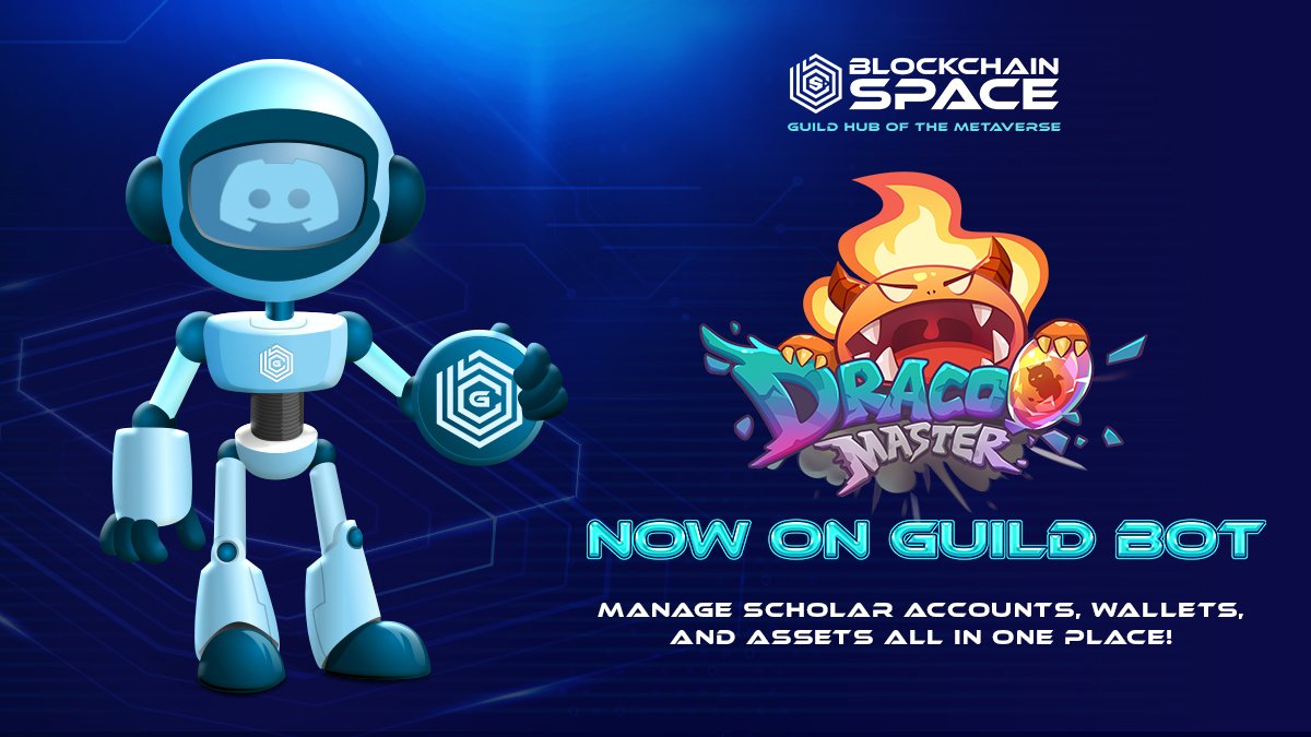 BlockchainSpace | $GUILD (@blockchainspc) on Twitter photo 🚨 GUILD BOT GOT AN UPGRADE 🚨
Our ALL-IN-ONE guild management tool now supports <a href="/Dracoo_Master/">Dracoo World || #2nd Game ING 💡</a> 🦖
Automate all your tasks on Discord now!
Download Guild Bot here: bit.ly/3uFOwqK 🚨 GUILD BOT GOT AN UPGRADE 🚨
Our ALL-IN-ONE guild management tool now supports <a href="/Dracoo_Master/">Dracoo World || #2nd Game ING 💡</a> 🦖
Automate all your tasks on Discord now!
Download Guild Bot here: bit.ly/3uFOwqK