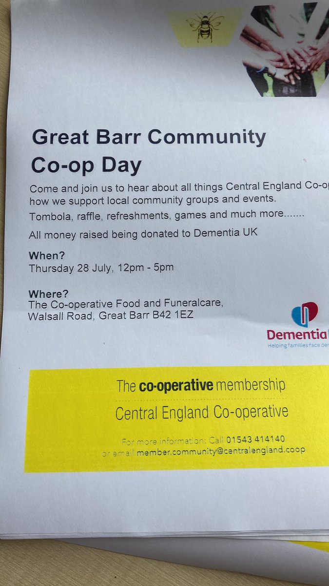 Here today at our newly refitted <a href="/mycoopfood/">Central Co-op Food</a> Great Barr store. Opened by the young #Birchfield Harriers! Also here tomorrow for our community day celebrating Birmingham’s Summer of Sport <a href="/Davecoop4/">Dave Ellgood</a> <a href="/chairmanmo/">Maureen Bowyer</a>