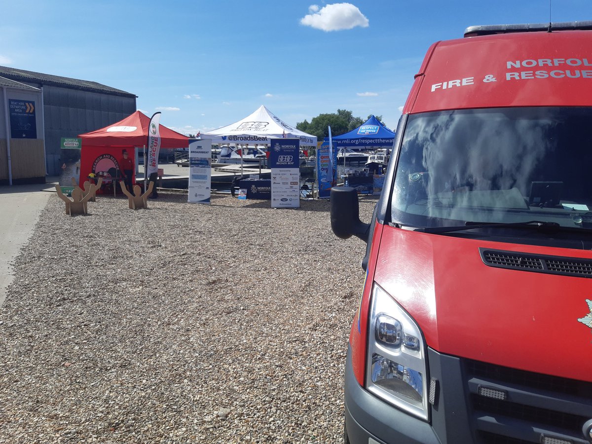 Come down to @broomboats Brundall today, from 10am-4pm, & meet @NorLSAR @HMCoastGuard @RNLI @Norfolkfire @Broadlandpolice @BroadsBeat for #NorfolkDay #RespectTheWater