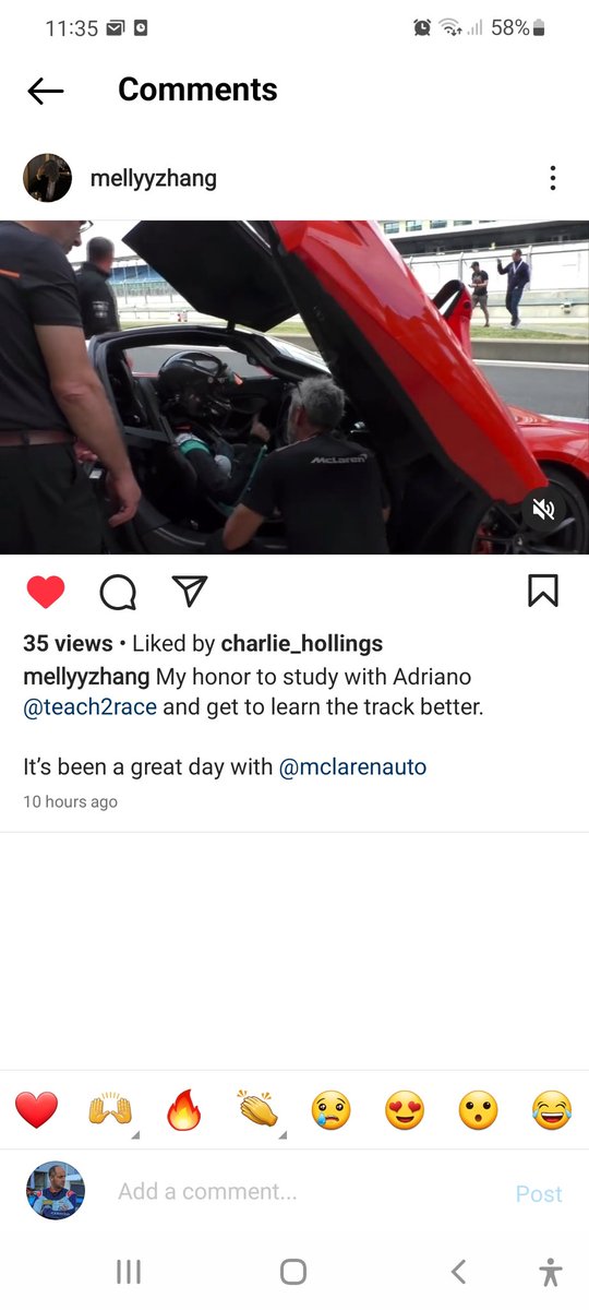 AdrianMedeiros's tweet image. It is an amazing job, better when is recognised by costumers. Thanks @mellyyzhang 
Muito bom quando meu trabalho e reconhecido!
#teach2race 
#drivercoaching 
#drivercoach 
#puremclaren