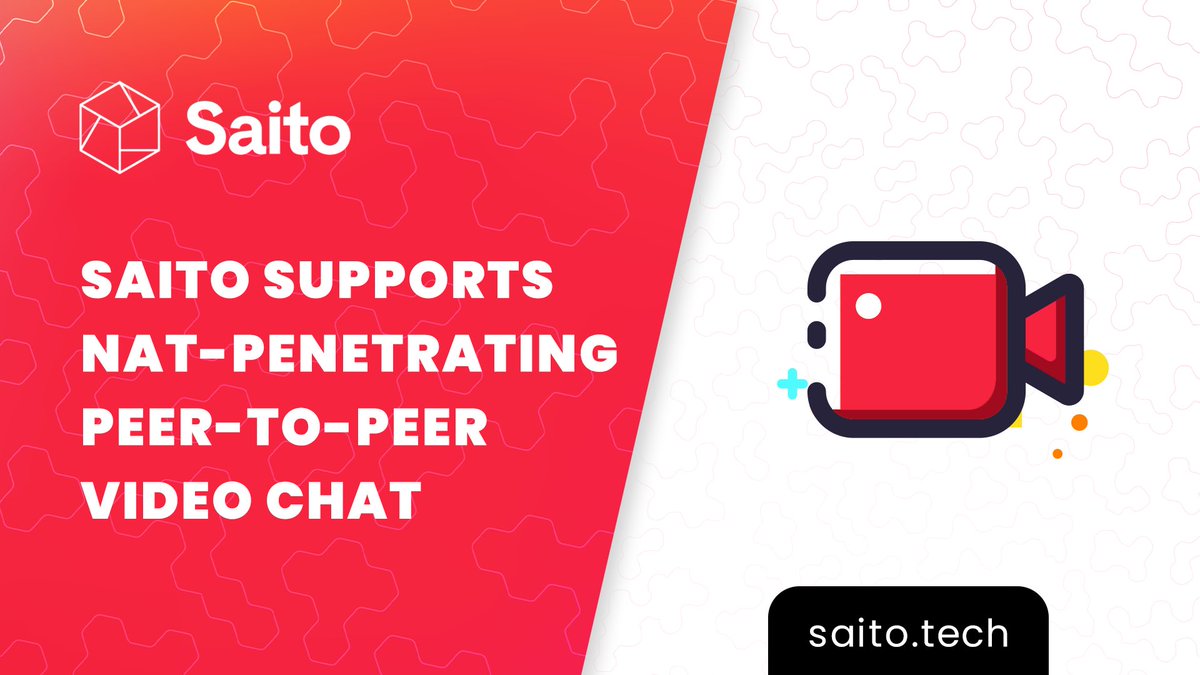 SaitoOfficial's tweet image. #Saito now supports NAT-penetrating peer-to-peer video chat. saito.io/dev

Feedbacks are welcome!