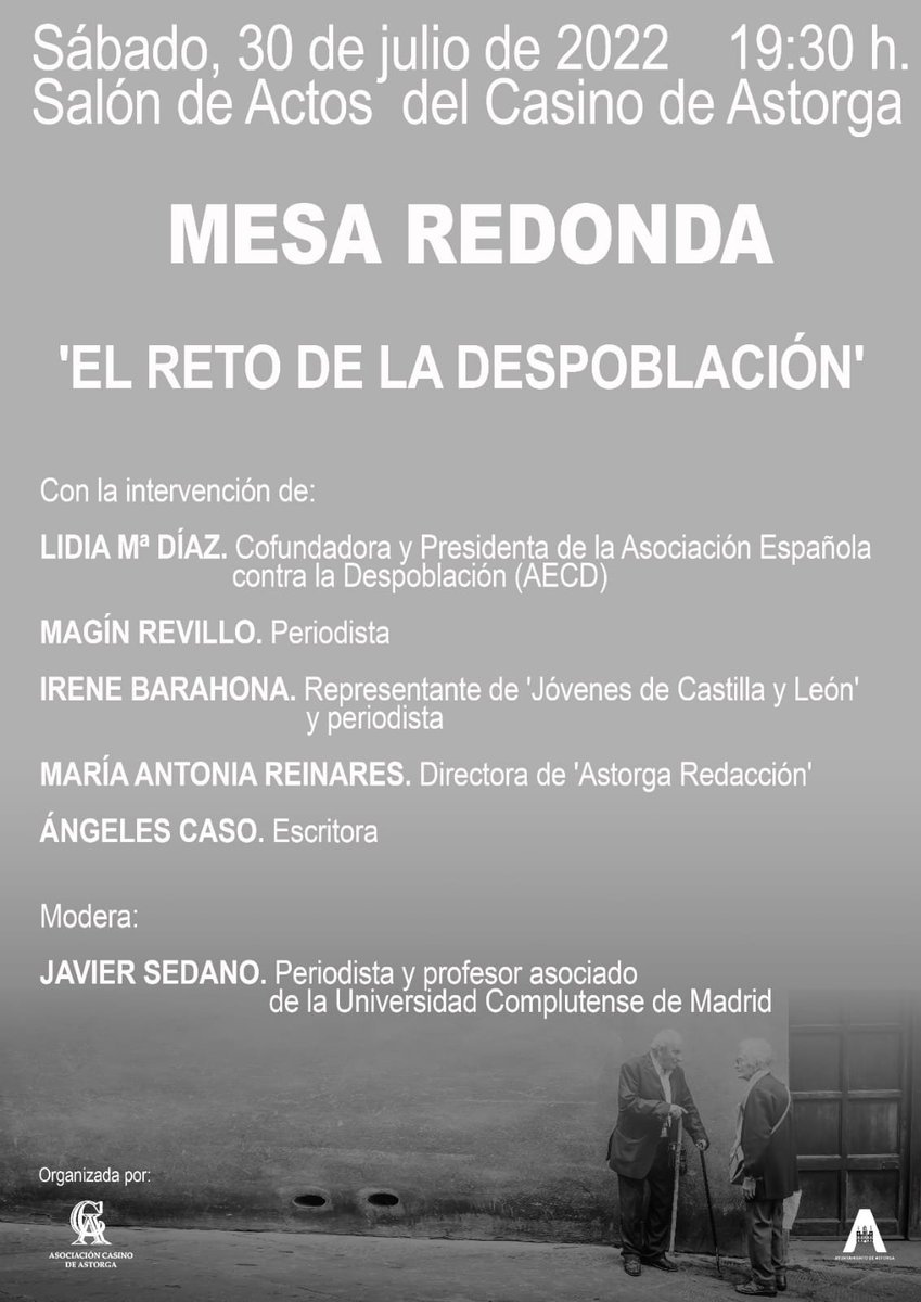 Este sábado 30 de julio viene cargadito de actividades:

👉Coloquio sobre despoblación en 📍Zamora de la mano de nuestro compañero Saúl Furones.

👉Mesa redonda "El reto de la despoblación" en 📍Astorga con la presencia de nuestra compañera <a href="/IreneBarahonaF/">Irene Barahona</a> .

¡Te esperamos!🌾🌾