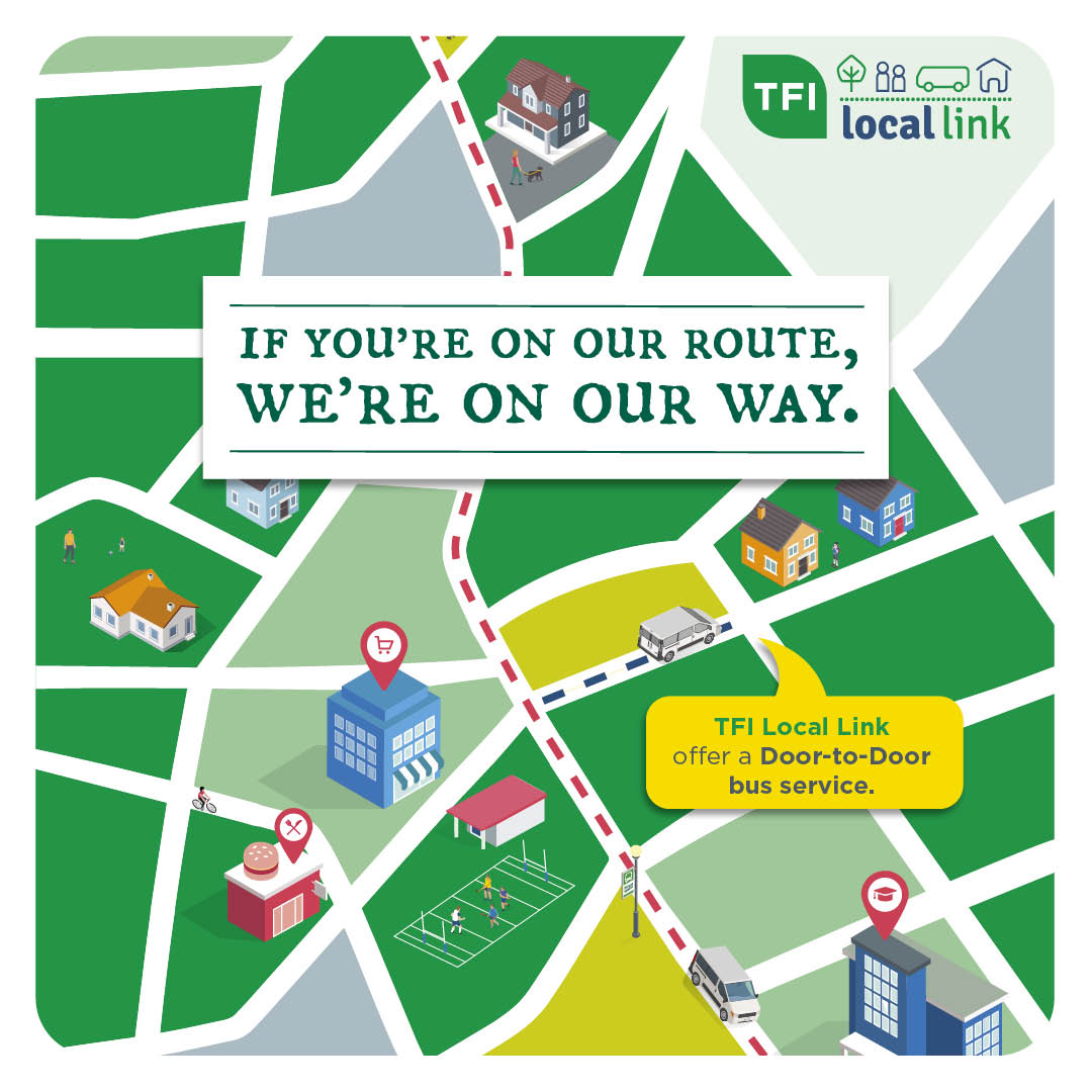 Have you checked out Door to Door timetables for Laois &amp; Offaly?
Just ring the day before to book your seat and you will be picked up and dropped off at your home.
For all door to door timetables go to
locallinklaoisoffaly.ie/timetable/
Phone: 0578692168
#laois #offaly #makingtraveleasy