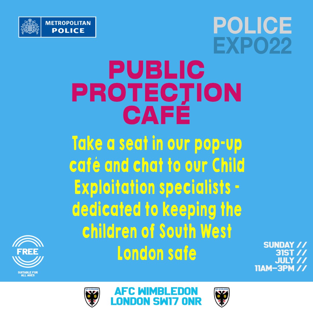 🚨 EXPO 22 Venue - AFC Wimbledon, London, SW17 0NR Times - Sunday 31st July 2022, 11am - 3pm #CommunityEngagement #PoliceFamily