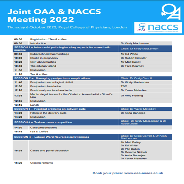OAA (@oaainfo) on Twitter photo Book today for #OAANACCS22
Special OAA and <a href="/naccsuk/">๐ฝ๐ฐ๐ฒ๐ฒ๐
</a> rates apply!
oaa-anaes.ac.uk/Joint_OAA_NACCโฆ Book today for #OAANACCS22
Special OAA and <a href="/naccsuk/">๐ฝ๐ฐ๐ฒ๐ฒ๐
</a> rates apply!
oaa-anaes.ac.uk/Joint_OAA_NACCโฆ