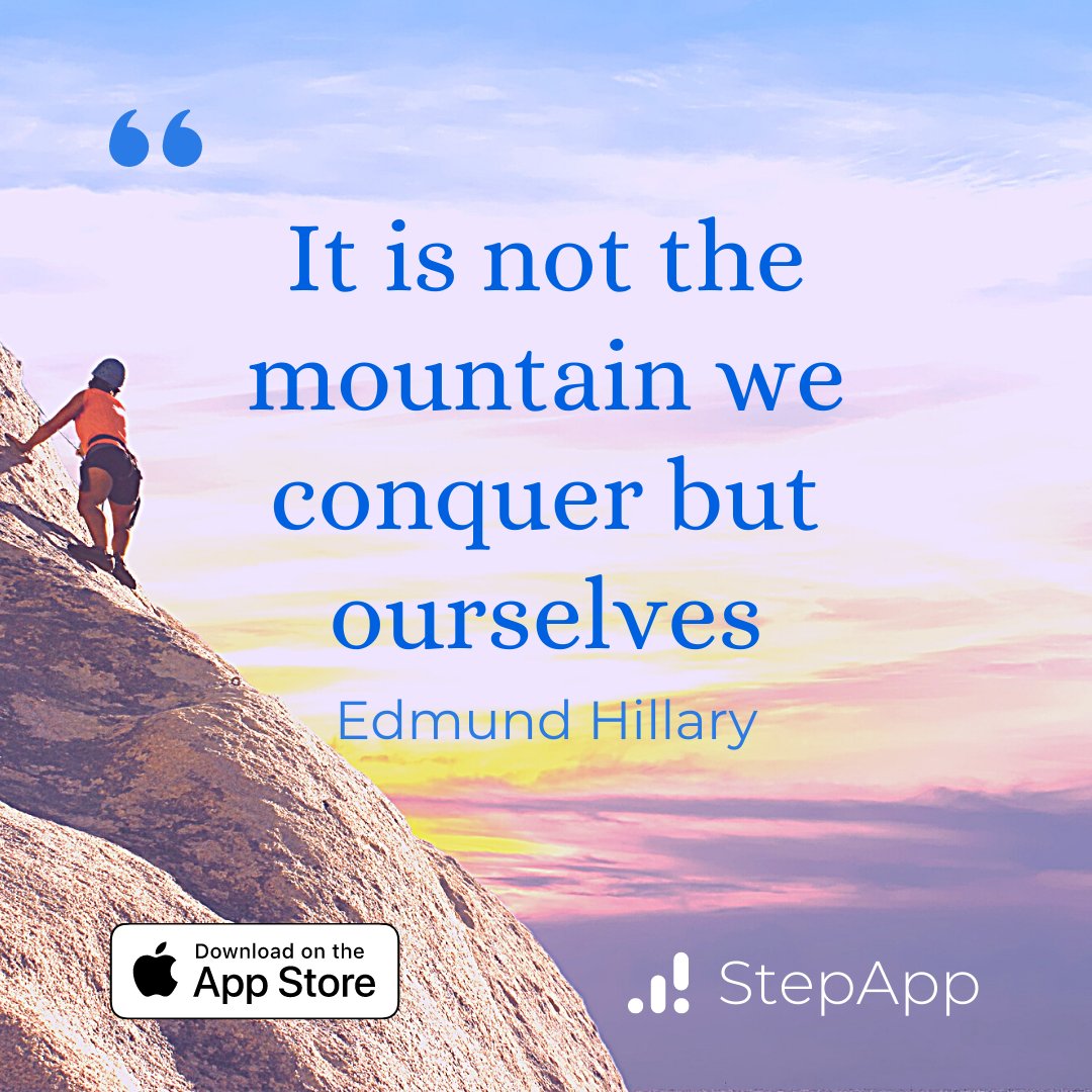 StepAppInc's tweet image. Conquer yourself 😉

#theStepApp #StepApp #SelfImprovement #WellBeing #Productivity #QuoteOfTheDay