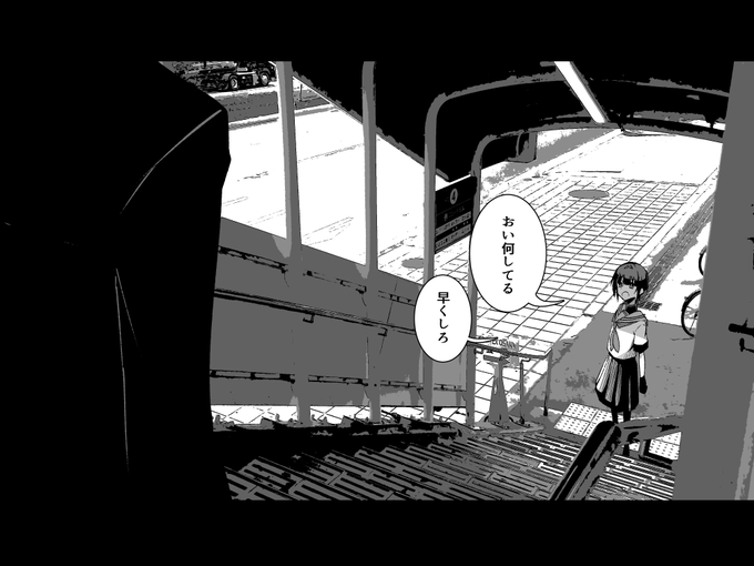 地方ロケ先での千夜ちゃんとのひとコマ。 