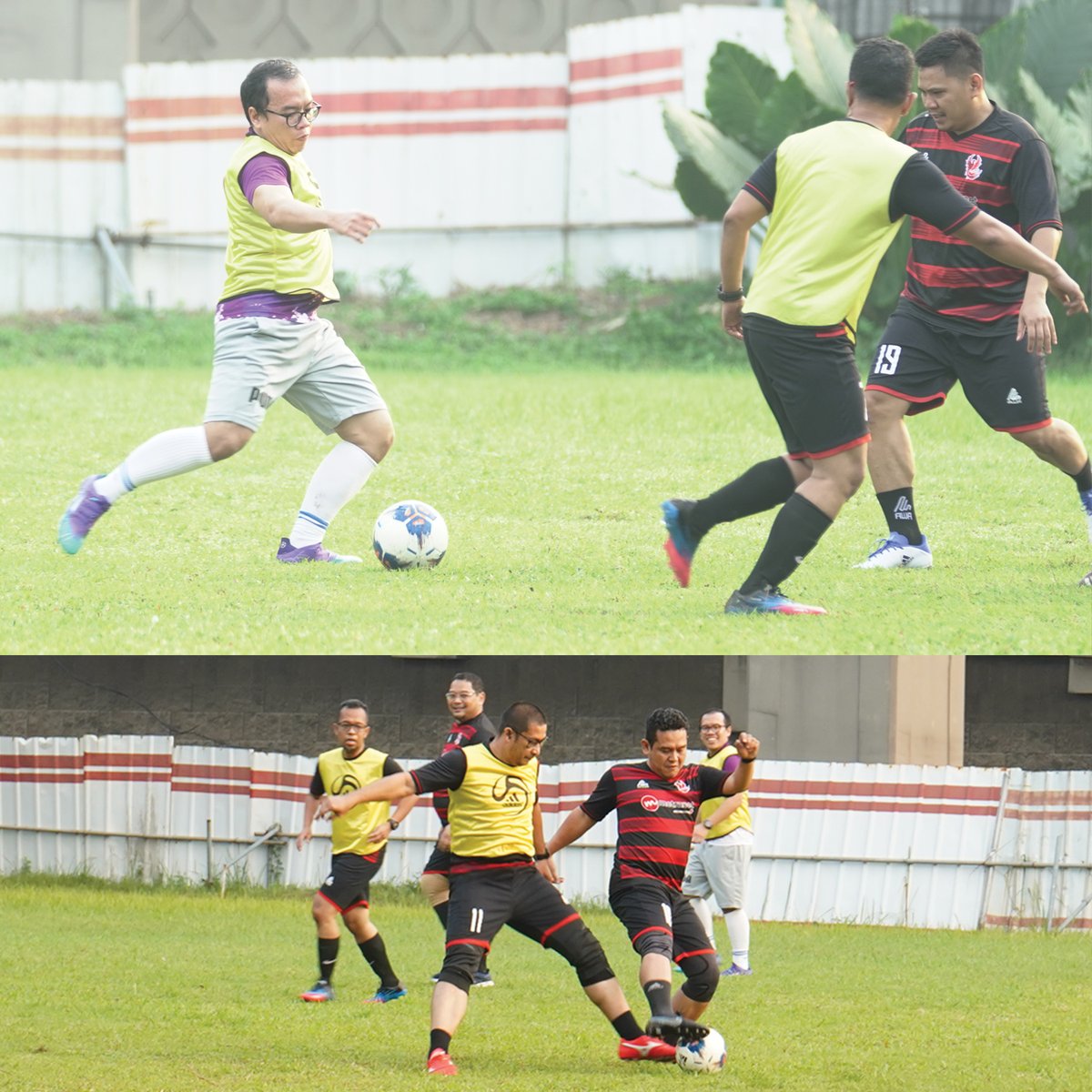 metranetcoid's tweet photo. Pertandingan berjalan sengit karena semuanya jago-jago main bola. Dan pertandingan ini sekaligus menjadi wadah implementasi budaya AKHLAK di lingkup Metranet. 

Simak yuuk keseruan tim Mas Fajrin melawan tim Pak Didik! 😁 https://t.co/hlIdnBzPte