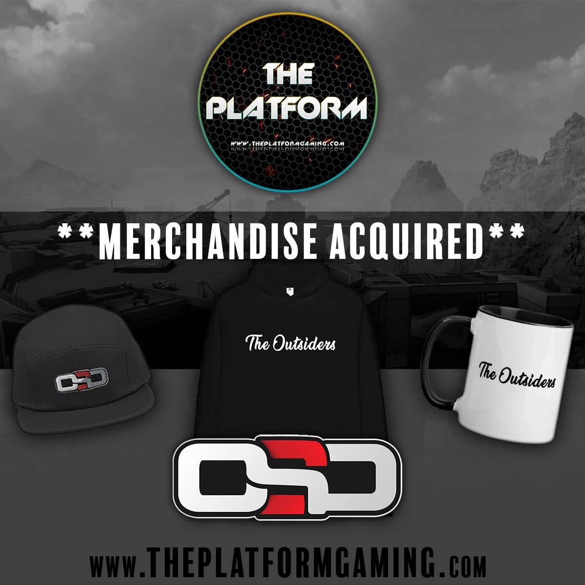 🔥 MERCHANDISE ACQUIRED 🔥

@theplatformgau
 x The Outsiders

Going live this Sunday.

Code: OSD for 15% off at checkout
🚨 Linktree: linktr.ee/theplatformgam…
🚨 Discord: discord.gg/uv7MjFBjdq
🚨Twitter:  x.com/theplatformgau
🚨SHOP: theplatformgaming.com
