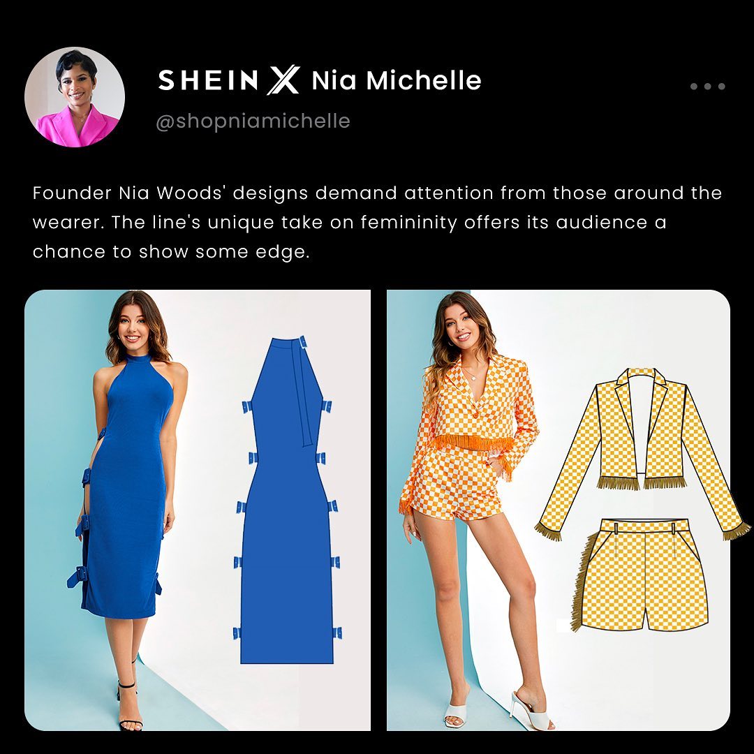 SHEIN News on Twitter "The SHEIN X program gives designers, like Nia Woods, the ability to