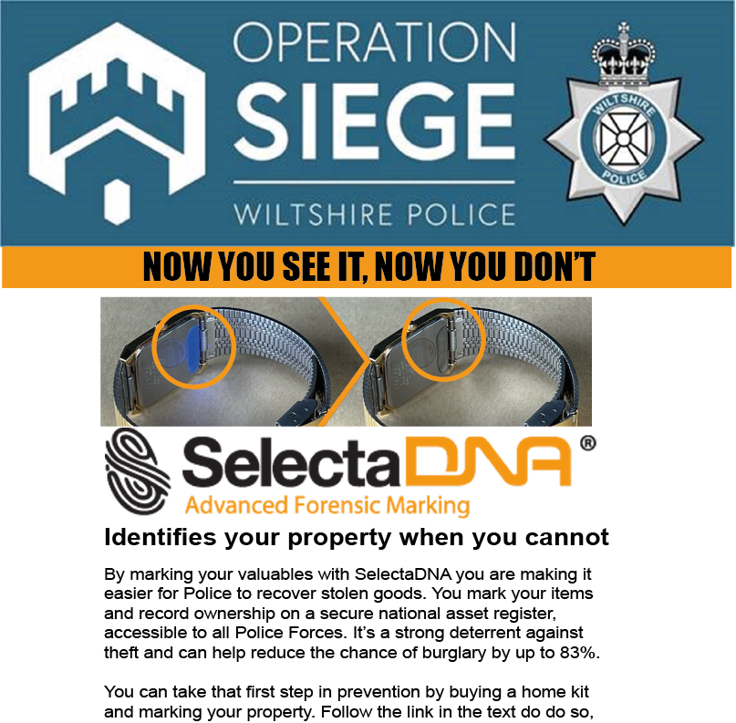 wiltshirepolice's tweet photo. To learn more about Op Siege and find out how to buy a home kit a a discounted price from the manufacturer, follow the link. https://t.co/F4pUDfNzRF
#BeatTheBurglar #OpSiege https://t.co/31vktV2L0b