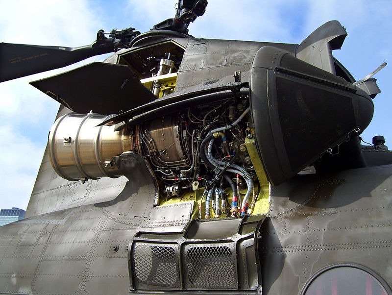 FlyJipe's tweet photo. The #HoneywellT55 (formerly Lycoming; company designation #LTC4) is a turboshaft engine used on American helicopters and fixed-wing aircraft (in turboprop form) since the 1950s, and in unlimited hydroplanes since the 1980s. https://t.co/nBBzL1wCDG