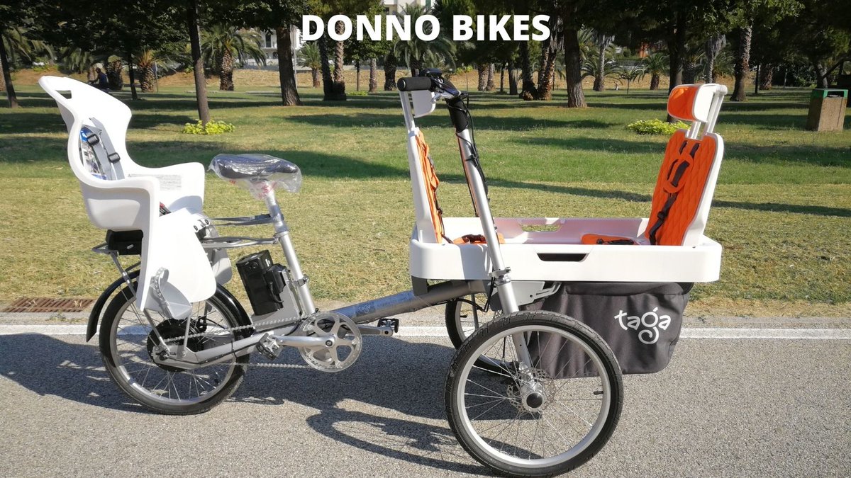 Taga Bike è perfetta anche per trasportare tre bambini è una bici da famiglia che può avere tantissime configurazioni. #genitoriefigli #bicipieghevole #bicielettrica #tagabike #tagabikes #cargobikes #cargobike #donnobikes #igogreen #citybike #sanbenedettodeltronto #ciclismo