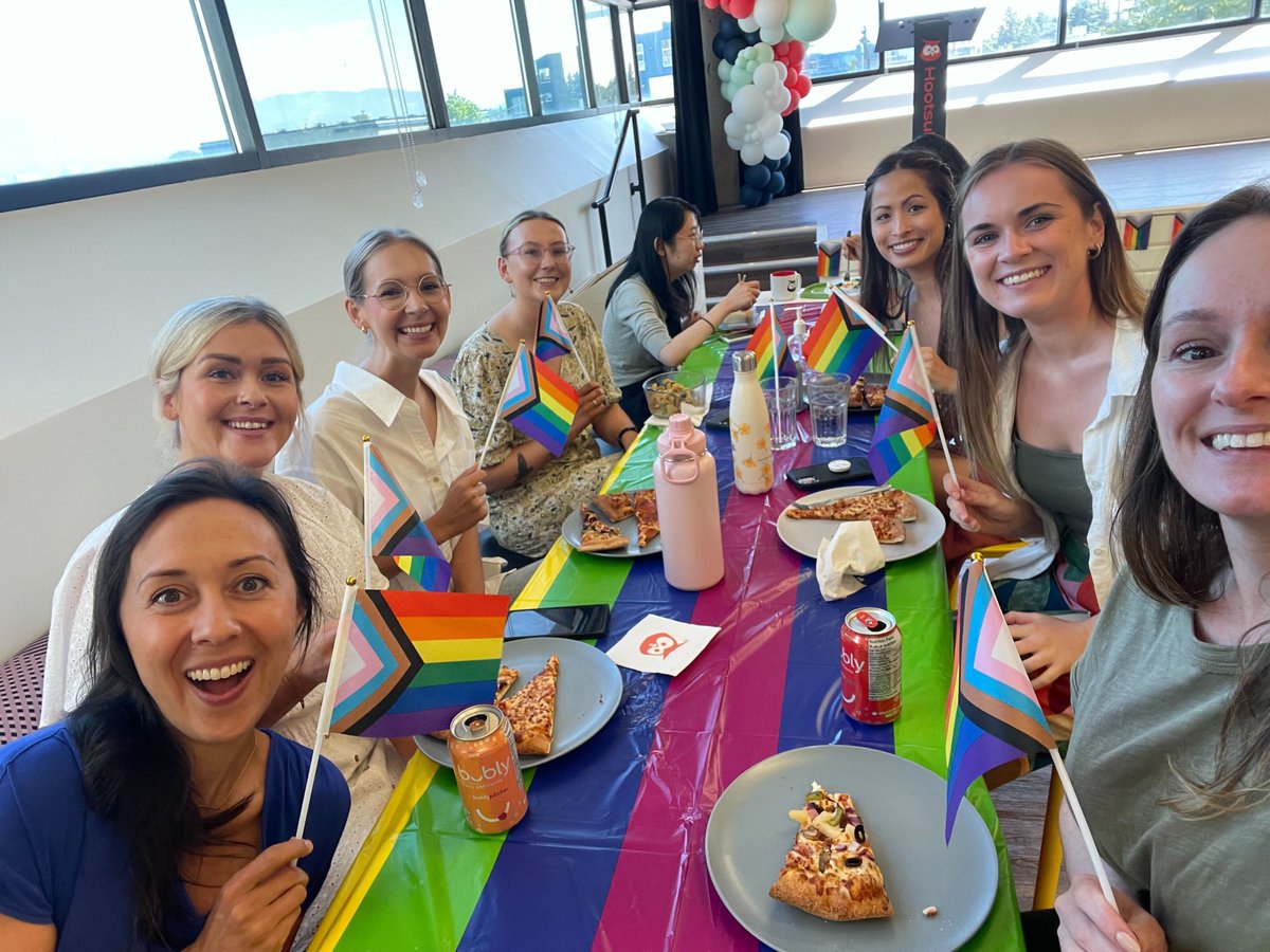 As part of Vancouver Pride week, we held some Pride festivities at our office, complete with an amazing performance by Miss Gina Tonic! ❤️🌈

#HootsuiteLife