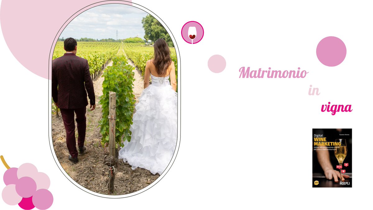 sorsidiweb's tweet image. #DigitalWineMarketing #DigitalTip Sposarsi in cantina
Se decidi di ospitare matrimoni in cantina, dovrai fare una certa promozione online. Come per l’offerta enoturistica in generale, anche il matrimonio in cantina va comunicato adeguatamente. Ecco alcuni tip per la tua location