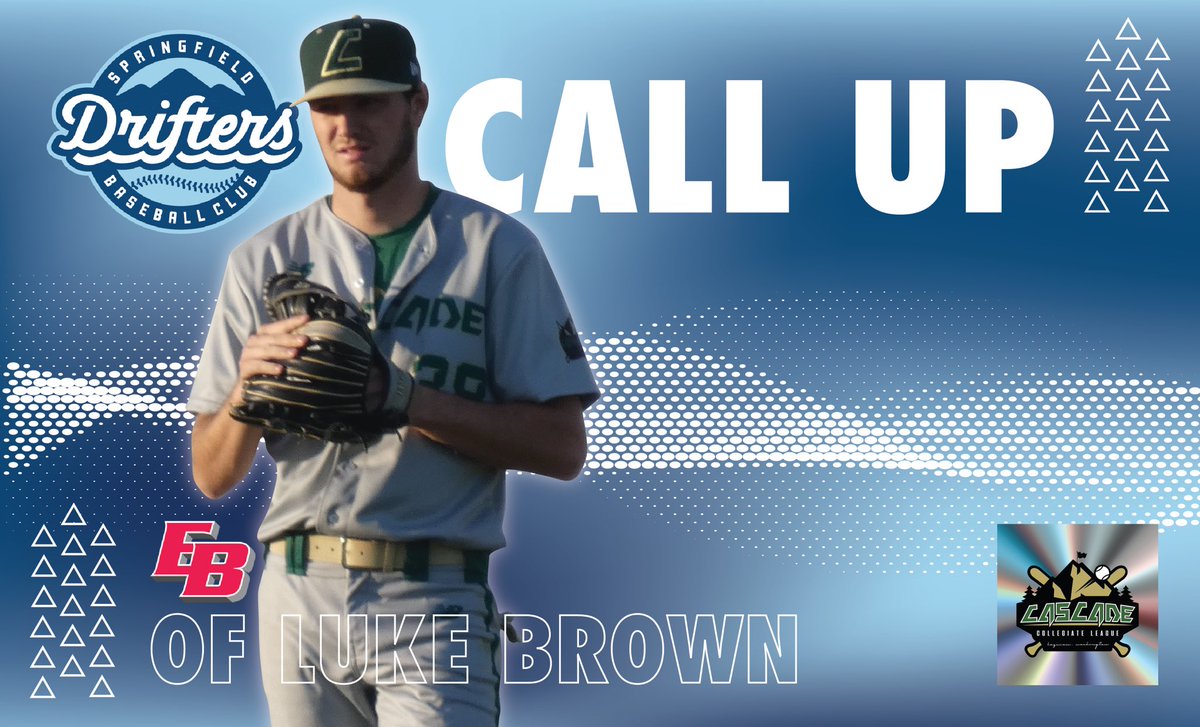 CascadeLeague's tweet photo. Congrats to @lukebrown360 (@CSUEB_Baseball) on signing with @driftersbball of the @WCLBaseball. Brown is our 31st call-up in league history. 🏔 https://t.co/2r2gEHwFjo