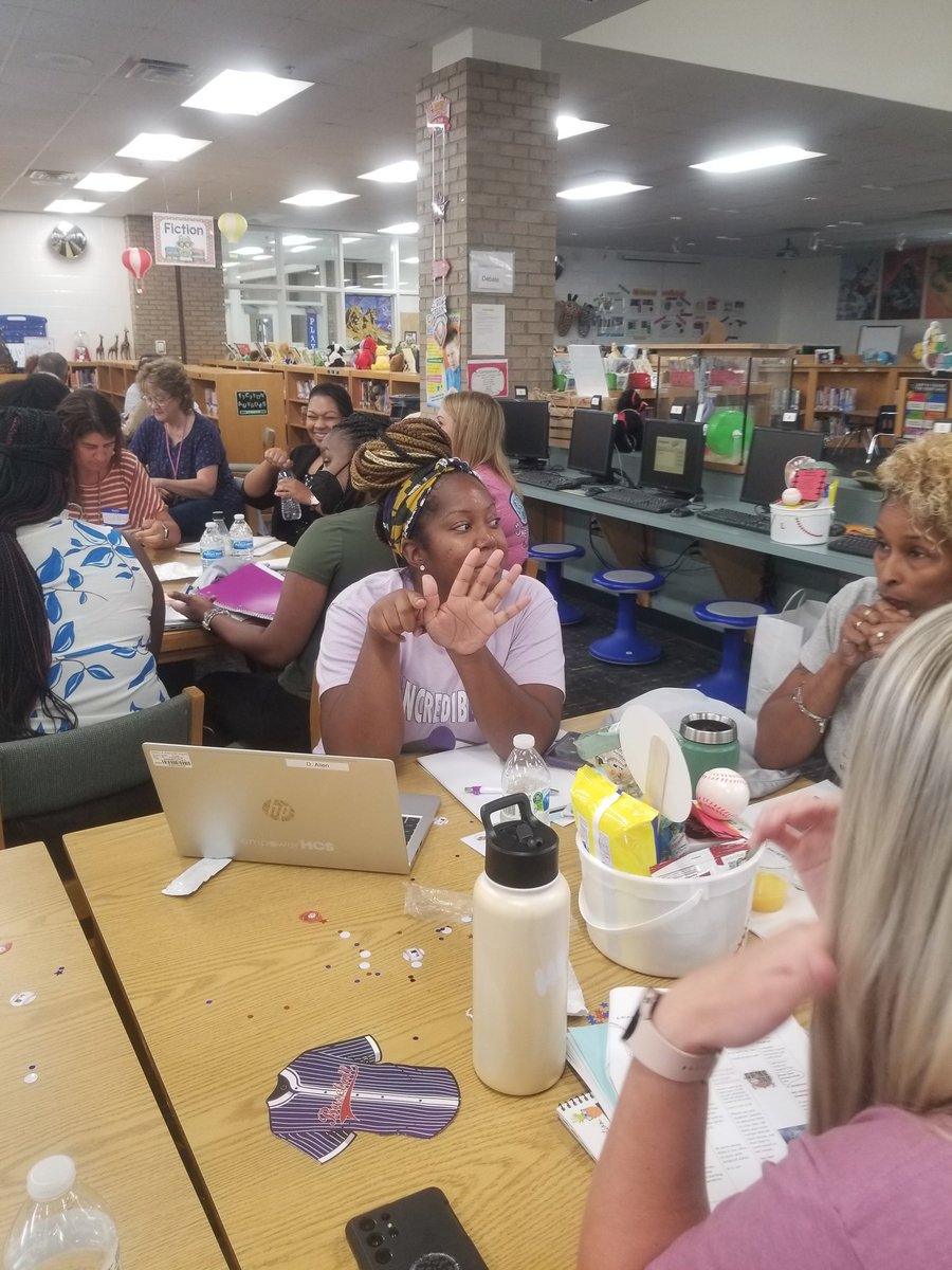 Great first day back with staff! My STEM PL session went well! Looking forward to coaching and conducting PL. A new learning experience! Here we are playing Give Me Five... Thanks Alliance Theatre! <a href="/HenryCountyBOE/">Henry County Schools</a>