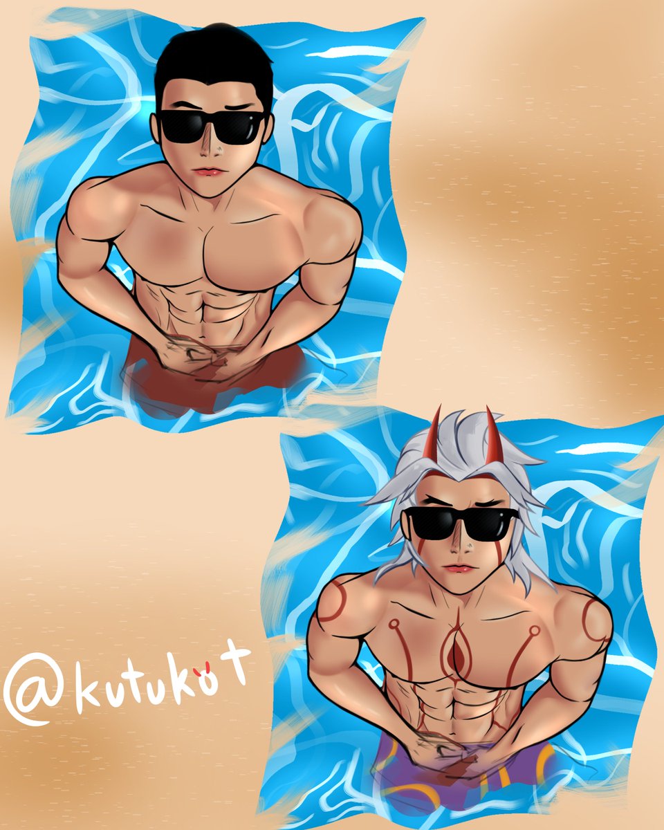 kutukot's tweet photo. Doodled my day away with summer #Itto 
#Genshin #Summer https://t.co/WyJOeE2Pbm