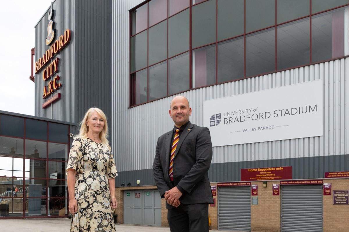 Dr. Akpo Onduku (@akpoonduku) on Twitter photo Well done Vice Chancellor Professor <a href="/ShirleyCongdon/">Shirley Congdon</a> on this feat. Bradford City Football Stadium now University of Bradford Stadium ….. Well done Vice Chancellor Professor <a href="/ShirleyCongdon/">Shirley Congdon</a> on this feat. Bradford City Football Stadium now University of Bradford Stadium …..