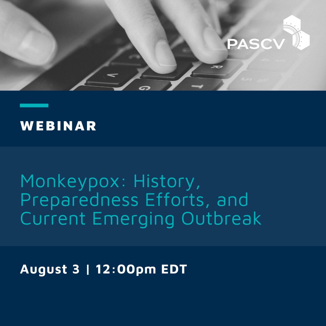 thepascv's tweet photo. Hear CDC experts, Christina Hutson and Victoria Olson, discuss effective medical countermeasures for detection, prevention and treatment of monkeypox. Register for Monkeypox: History, Preparedness Efforts, and Current Emerging Outbreak on August 3. https://t.co/AELDw0j5IZ @CDCgov https://t.co/mcAFoGdjN0