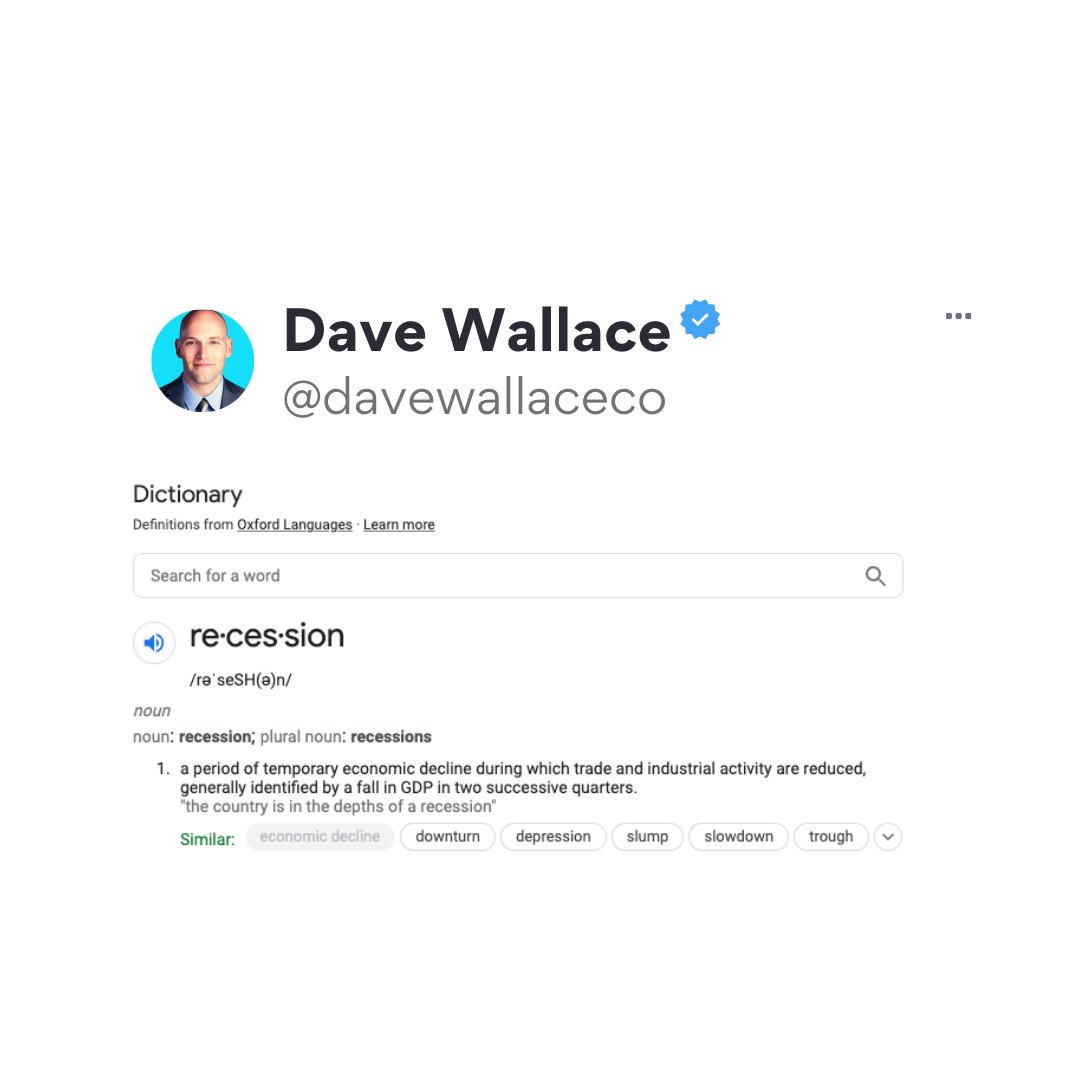 davewallaceco's tweet photo. Hey @whitehouse, You don't get to change the meaning of words just because you don't like how it makes you feel. Words are for understanding, not manipulating each another. Do better! #thanks

#whitehouse #america #personalfinance #money #stockmarket #investing #recession https://t.co/RoKbkQPOWA