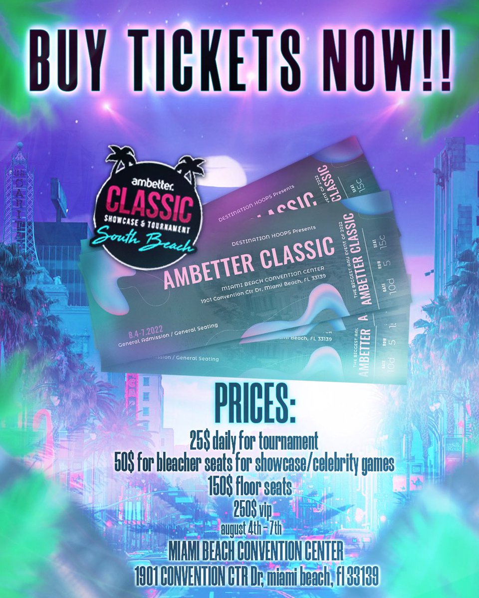 #MIAMI LETS TURN UP!! BUY TICKETS NOW recruitifyhoops.com/#/public/event…