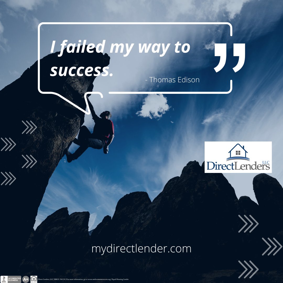 MyDirectLenders's tweet image. MID-WEEK MOTIVATION ⛰️

mydirectlender.com

#mydirectlender | #refusetofail