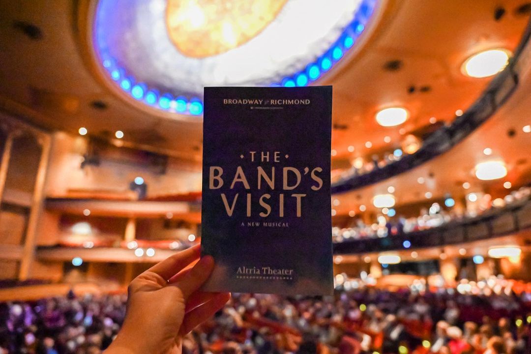 "But music and love who can tell them apart?" Share both with friends, family and strangers at #TheBandsVisit, through Sunday only in Richmond. #Repost Altria Theater