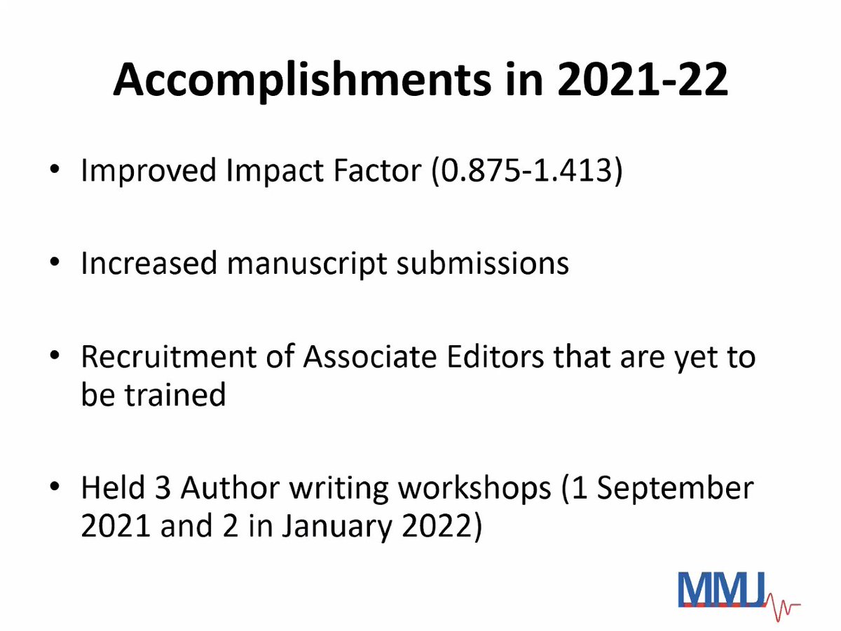 Past-year progress for the <a href="/MalawiMedJ/">MMJ</a> editorial team - congrats to all.
Read the latest at mmj.mw!