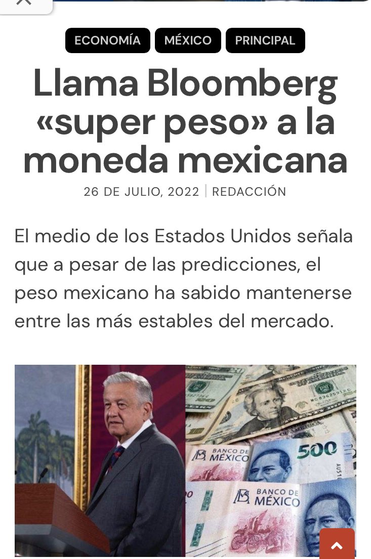 AstroLogica__'s tweet photo. Qué bonita nota de Bloomberg para hacer berrear a la fachiza golpista. Y a pseudo economistas, agoreros del desastre, que nunca le atinan a ningún pronóstico 

Viven sobre la derrota 👇 https://t.co/lFGpvFfYxF