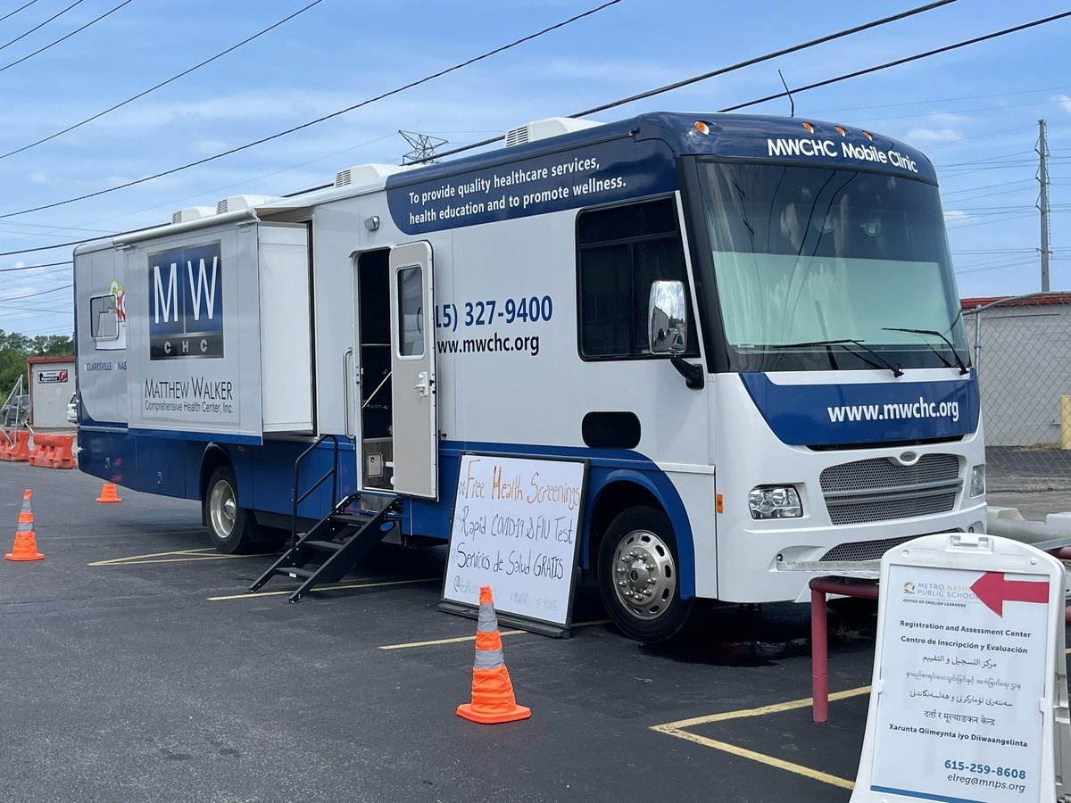 The EL Office is collaborating with Matthew Walker Comprehensive Health’s 🚌 clinic to expedite the registration process for new families. Our community partners are the 🔑 to providing full supports to our students and families. #appreciative