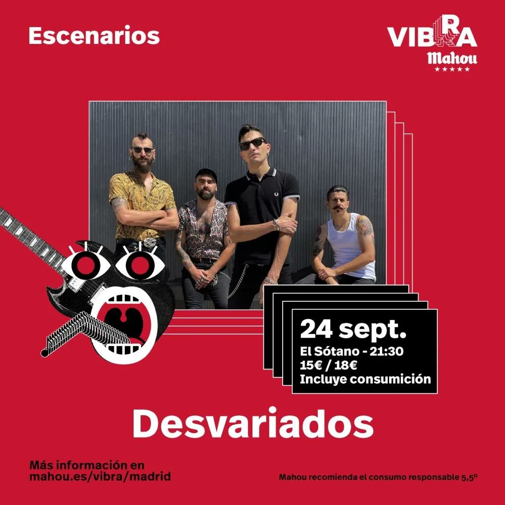 MADRID 💥 24/9 en <a href="/SalaElSotano/">El Sótano</a> con <a href="/VibraMahou/">Vibra Mahou</a> 

🎫Entradas ya a la venta
shorturl.at/NPS18