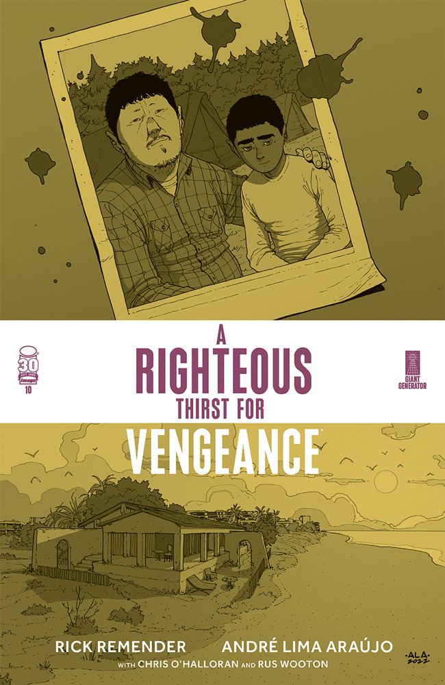 André Lima Araújo 🇵🇹 (@erdna11) on Twitter photo Out today! Penultimate issue of A Righteous Thirst For Vengeance. I write these words as I lay the final touches on the finale. What a book, what a partner <a href="/Remender/">Rick Remender</a> is. Same for @ChrisOHalloran and @ruswooton. Dream team. Go get it! Out today! Penultimate issue of A Righteous Thirst For Vengeance. I write these words as I lay the final touches on the finale. What a book, what a partner <a href="/Remender/">Rick Remender</a> is. Same for @ChrisOHalloran and @ruswooton. Dream team. Go get it!