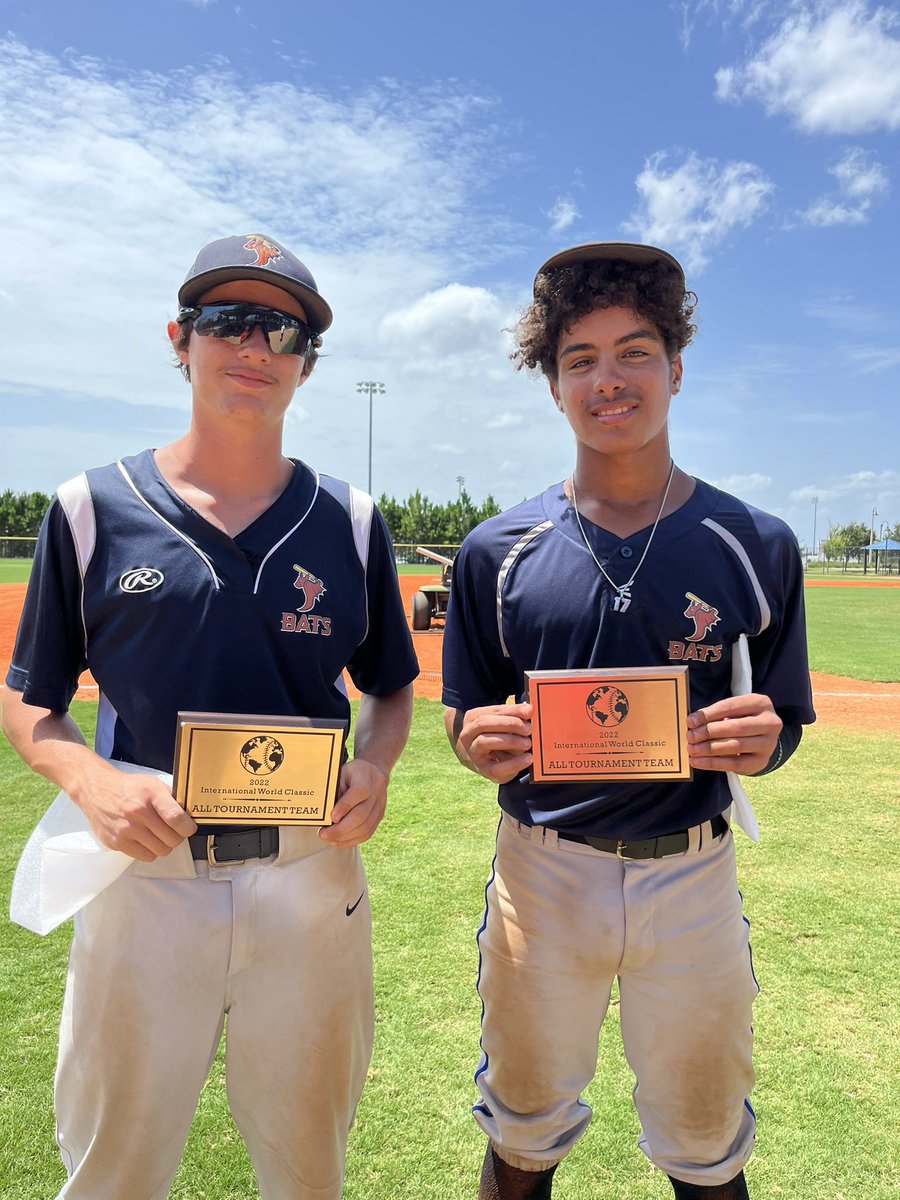 Congrats to the  newest additions to the International World Series All-Tournament Team members 🏆

18U 
Los Plátanos- Donald Gorgeous <a href="/dgorgeiera/">donald gorgei</a> &amp; Hunter Keding
@Hkeding_28

16U
Cavebats - Anthony Ramos @Anthony67042024 &amp; William Dasilva