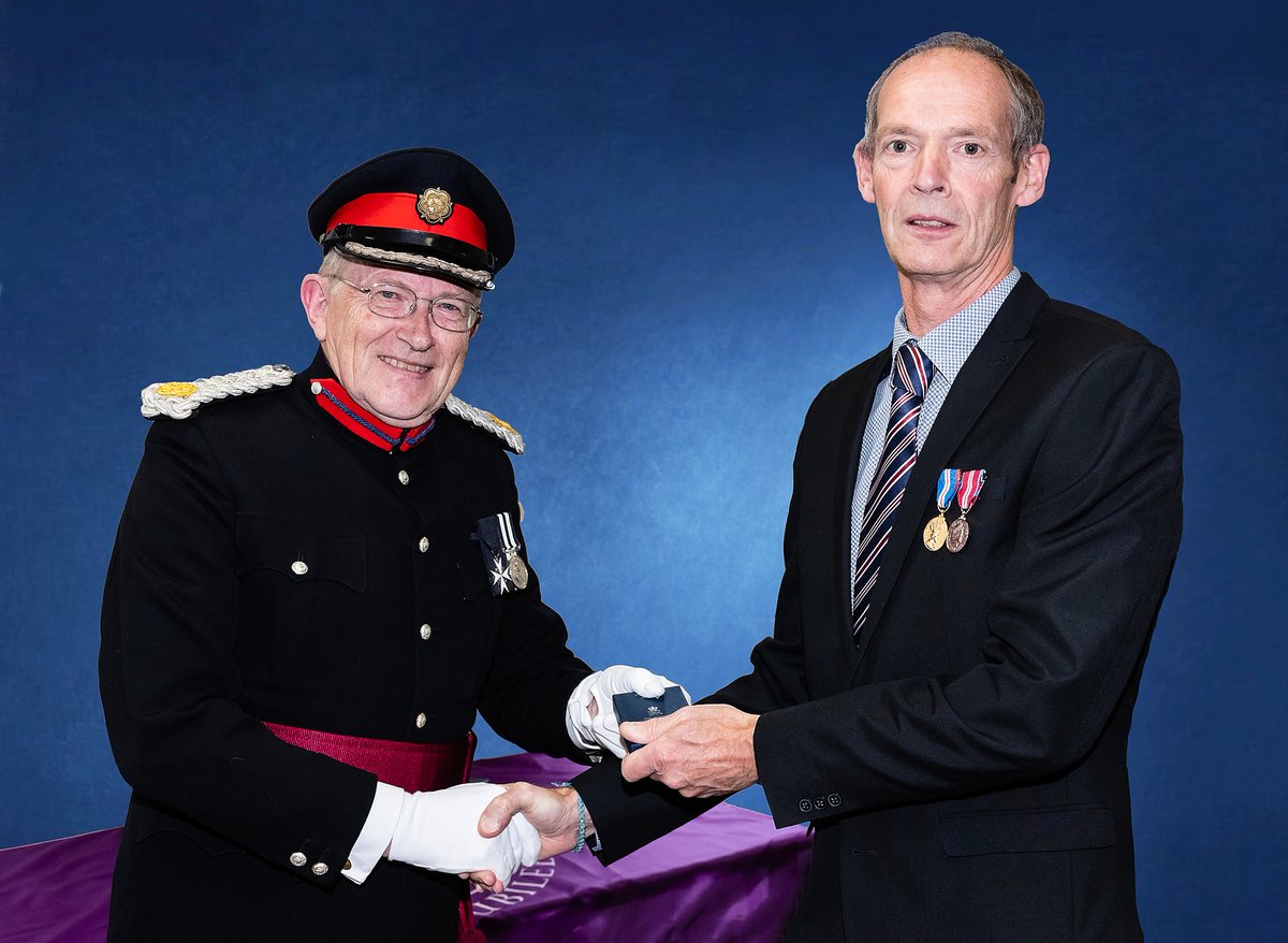 Kelvin Bull, GAH NAM is the proud recipient of a Platinum Jubilee Medal for work with Dartmoor Search&amp;Rescue, presented by HM deputy Lord Lieutenant; and he will soon receive a 30-year long service award from Mountain Rescue England &amp; Wales. Well done Kelvin, we're proud of you!
